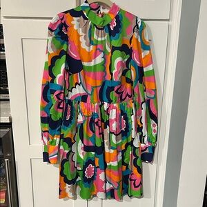 Colorful Floral Trina Turk Organic Cotton Dress